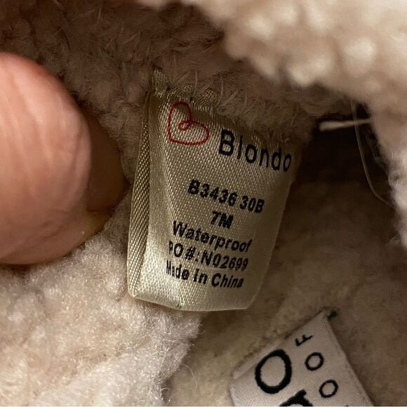 Blondo Serene Waterproof Green Suede Moc Slipper shoes boots sherpa lined 7 - Picture 7 of 8